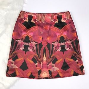 Ted Baker Floral A-Line Skirt.
